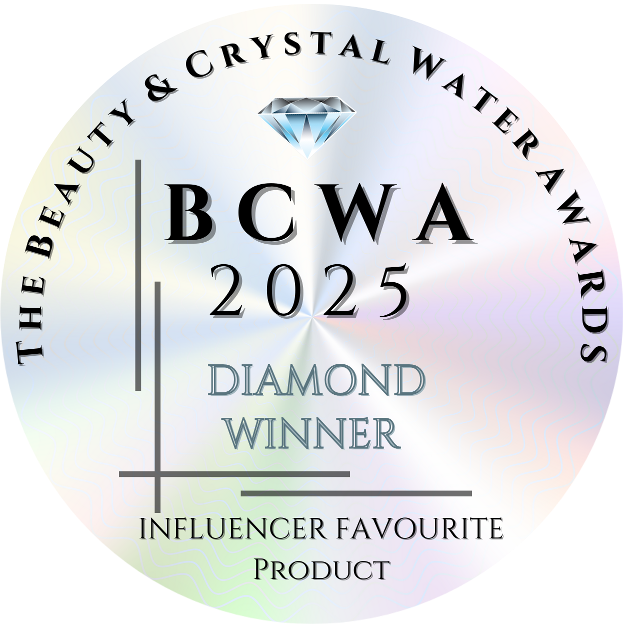 BCWA 2025 Diamond Winner – Influencer Favourite Product category badge